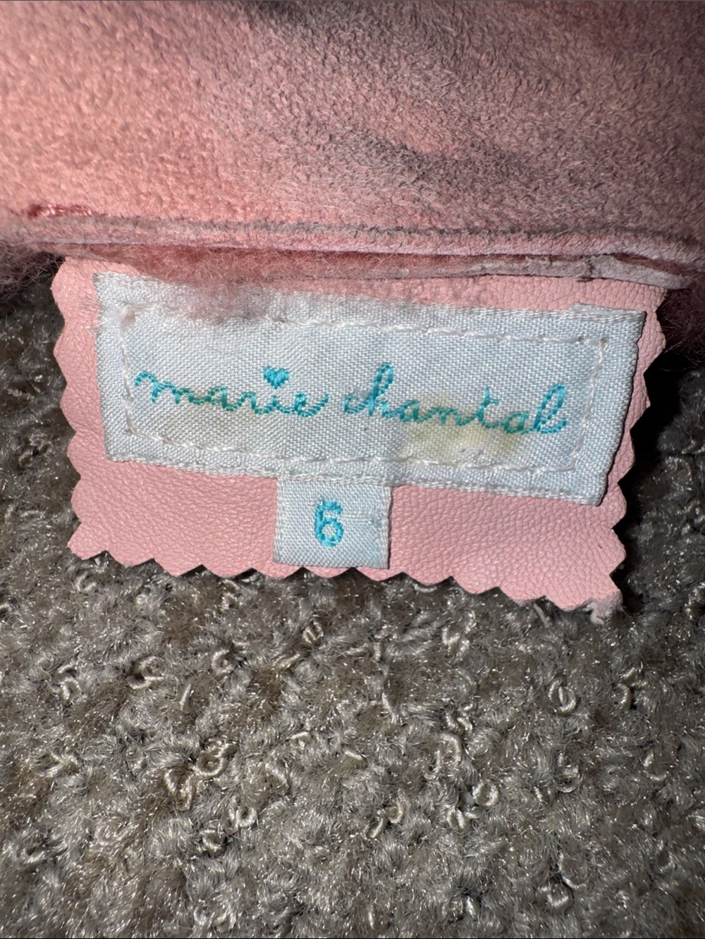 Marie Chantal Plush Shearling Sheep Skin UK Vest in Dusty Rose Size 6 - Picture 8 of 11